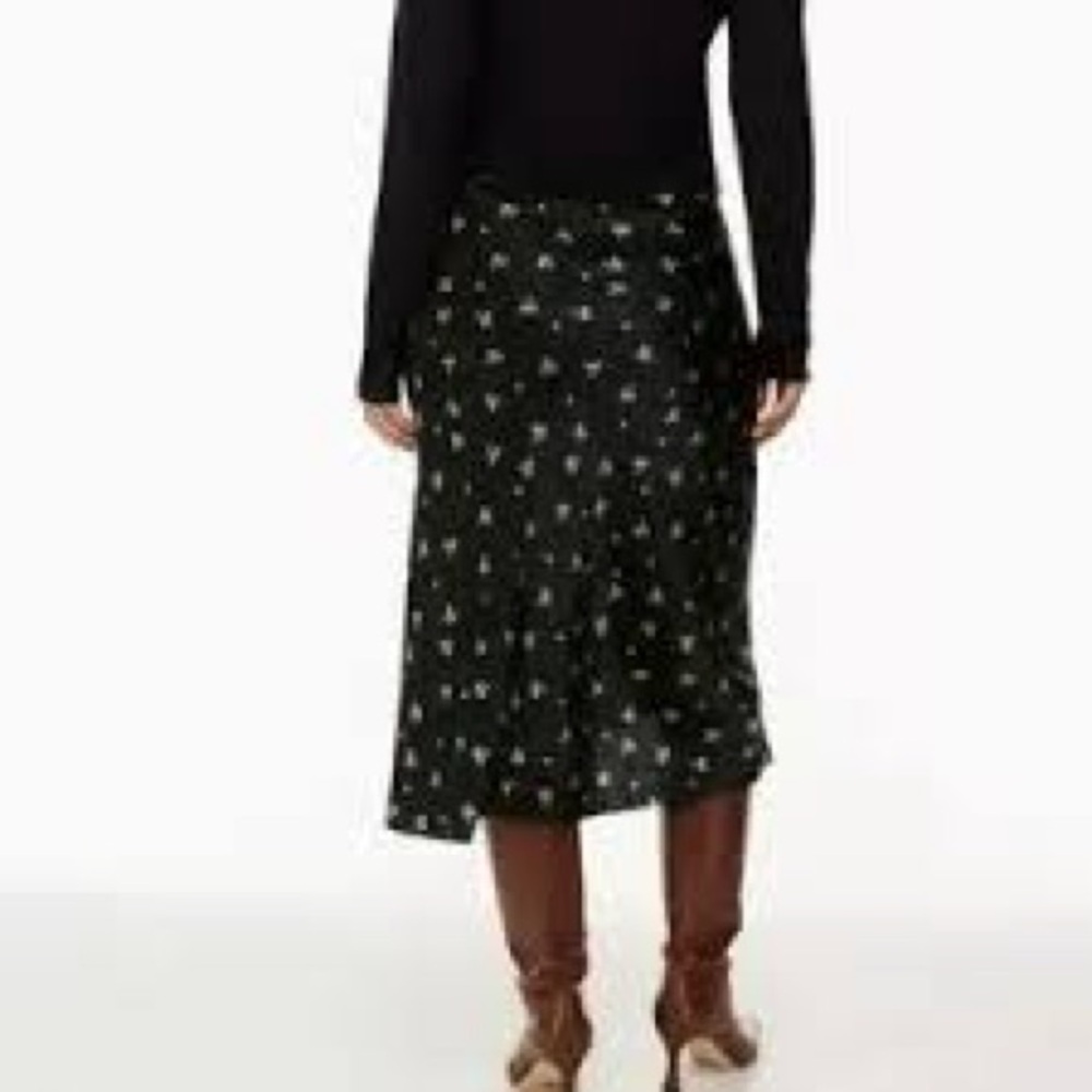 Wilfred Dark Floral Midi Skirt